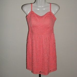 Pink Lace Dress Size: S